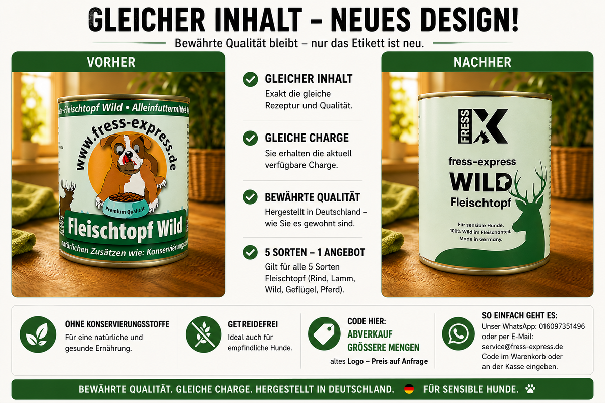 fress-express Fleischtopf Wild 400 + 800 g