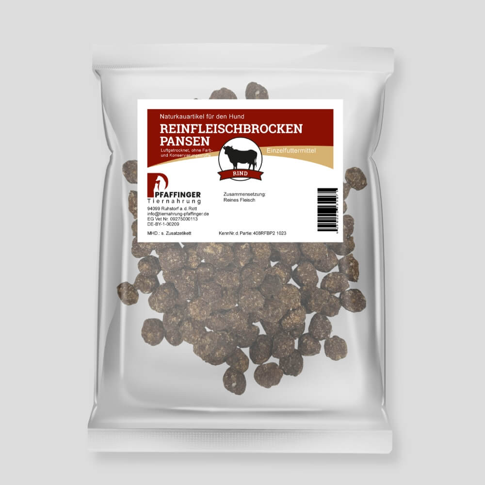 Knöpfli aus Rinderpansen - Rinderpansenbrocken 200g
