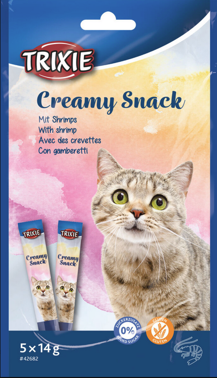 Creamy Snacks Shrimp Weißfisch Huhn